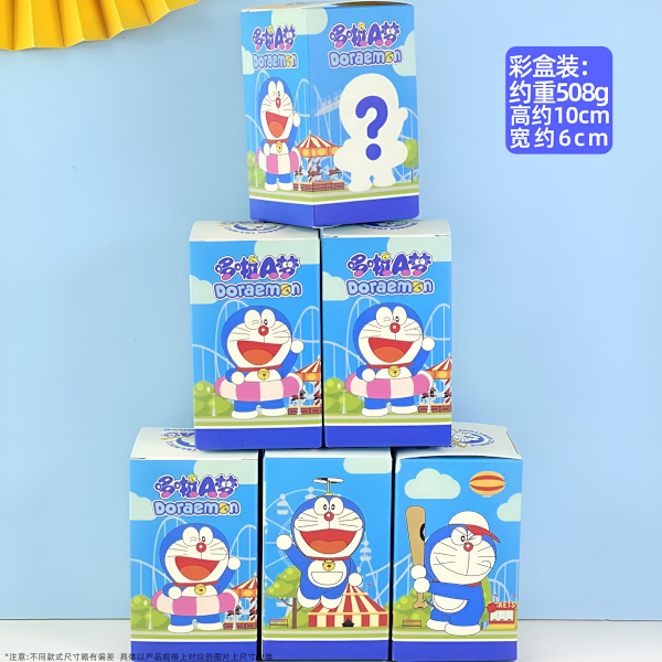 Pink Ruby Pieni Majava Blind Box Söpö Lelu Nukke Auto Kakku Koristeet Gachapon Nukkekone Doraemon - Boxed (whole set price)