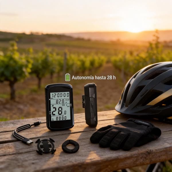 Trådløs sykkelcomputer speedometer 2,4 tommers LCD-skjerm 1200mAh vanntett kilometerteller