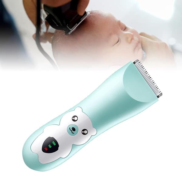 Babyhårklippare Tyst Säker Barnhårtrimmer Kompakt Design Barnfrisörkit