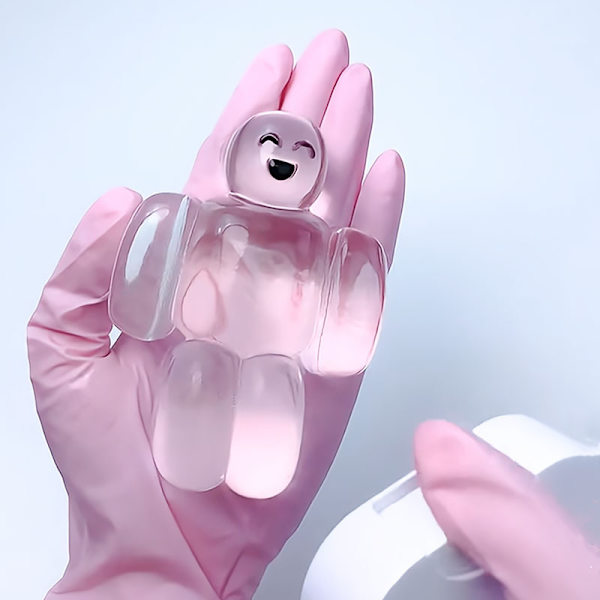 Ny robot klämmer söt, supermjuk, dekompression, ventiler, långsam återhämtning Transparent color (220g)