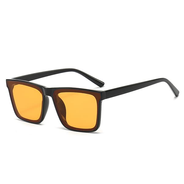 Fyrkantiga solglasögon för män med UV-skydd, designade för
