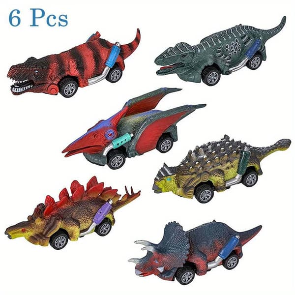 Dinosaur Redebiler 6-pakke - Legetøj til 3+ år Drenge & Piger, T-Rex Design, Perfekt til Festligheder 6pcs