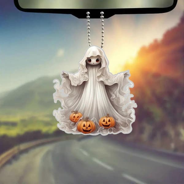 Halloween Decorations Halloween Cute Ghost Hanging Decoration for Home, Office, and Car