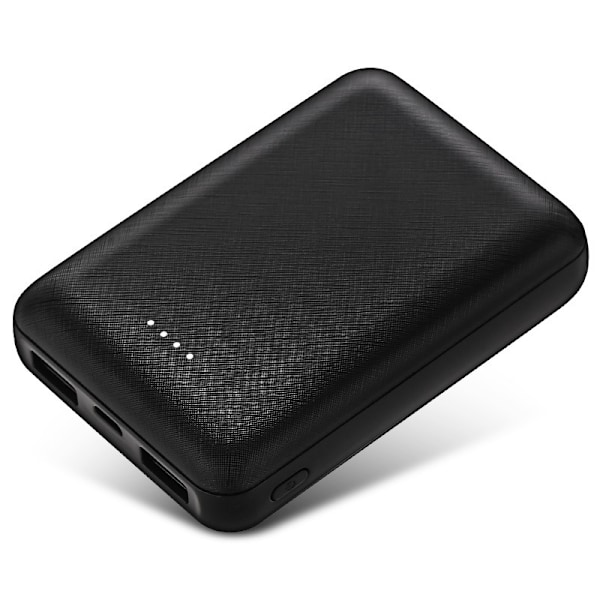 10000mAh Powerbank 5V 2A Oplader Li-polymer Batteripak Til Opvarmningsvest Jakke Halstørklæde Sokker Handsker Batteri Jump Starter Black