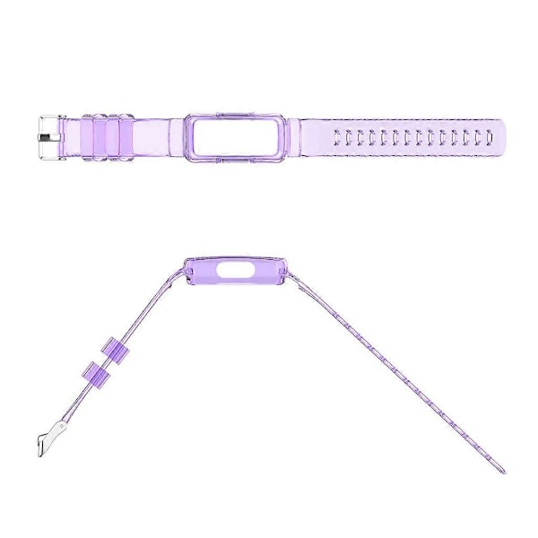 Transparent armbånd til Fitbit- Ace 2/Inspire/Inspire 2 Smart Watch Braceletu{hh} Transparent Black