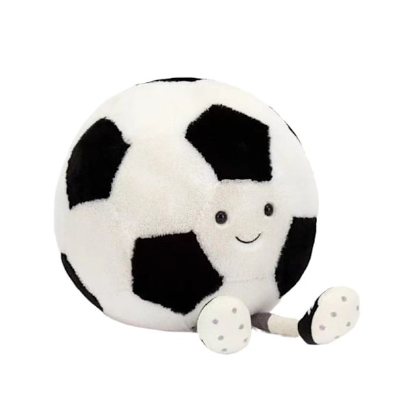 Samma stil som internetkändis kreativ rolig fotbollsform plyschdocka dekompressionsdocka för pojkar BX Same style football doll About 28 cm