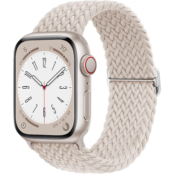 5-pack flätade stretchiga justerbara armband kompatibla med Apple Wa{HH}