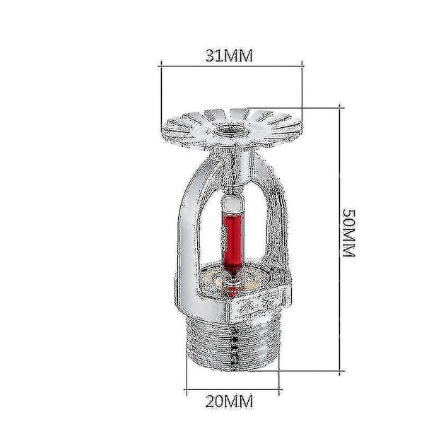 Automatisk sprinklersystem 68 graders forstøvende brandsprinkler hængende sprinkler brandbeskyttelse