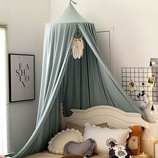 Baby Chiffonghimmel Sänghimmel Lektält Barnrum Himmel Höjd: 240 cm Fåll Längd: 260 cm green