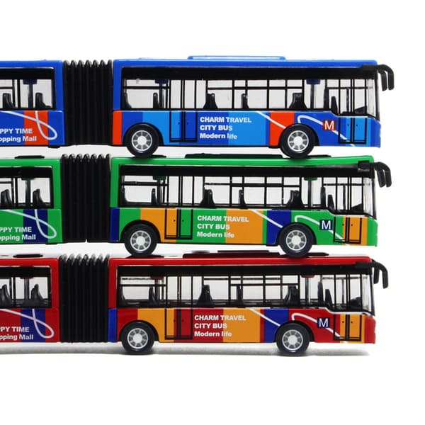 Mini dubbeldäckare i legering med utdragbar sektion, leksaksbuss för barn med pullback-funktion, leksakspresent, 18,5*2,5*3 cm red