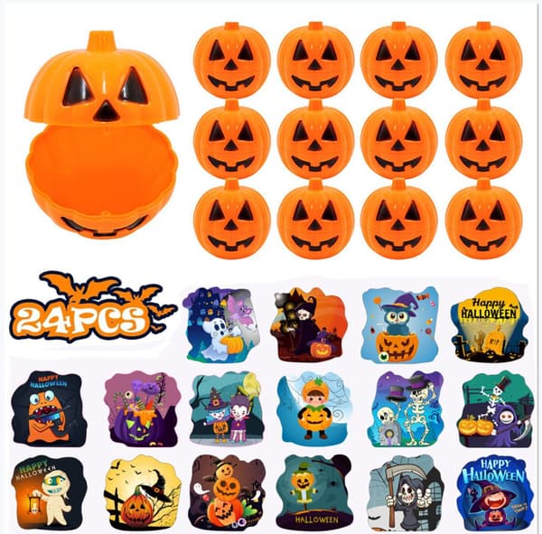 Halloween Byggklossar Leksak Klubba Pumpa Små Partiklar Monteringspresent GL-85