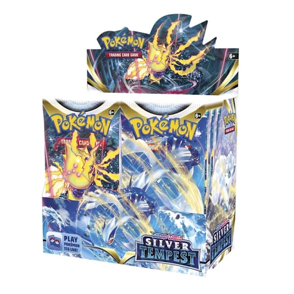 UDSALG! 360 stk Gaveæske Evolving Skies Booster Pack til Børn Tegneserie Sød Legekort Papir (SS11 Lost Origin) SS12 Silver Tempest