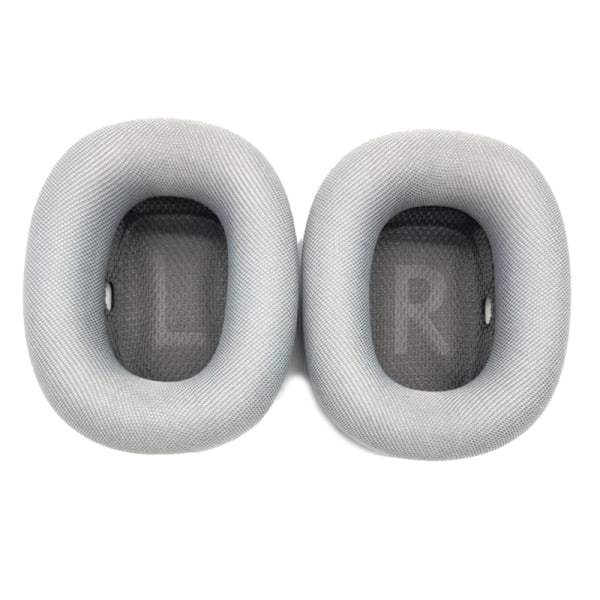 Ersättningsöronkuddar för AirPods Max hörlurar kudde mesh tyg öronmuffar öronkuddar Silver