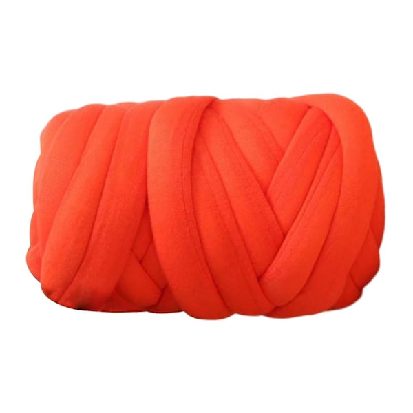 Tjockt Garn Stickning För Armstickning Mjukt Garn 250g För DIY Mattframställning Orange