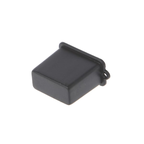 5 st/set USB dammskydd, antidammkontakt, typ A, hane, lock, skydd{hh} Black