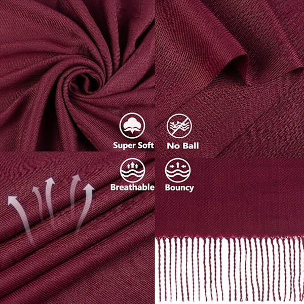 Pashminasjal för damer, sjal och scarf för aftonklänning, brudtärna, bröllop