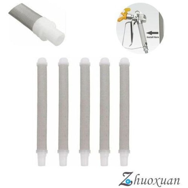 5 st Luftfri Sprutpistol Filterelement 60 Mesh Luftfri Färgspruta Munstycke Tillbehör för Wagner Luftfri Färgspruta