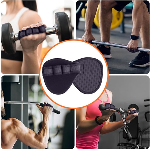 Grip Pads, 1 par Fitness Grip Pads, Neoprenforede handsker, Bodybuilding Grip Pad som et alternativ til fitnesshandsker