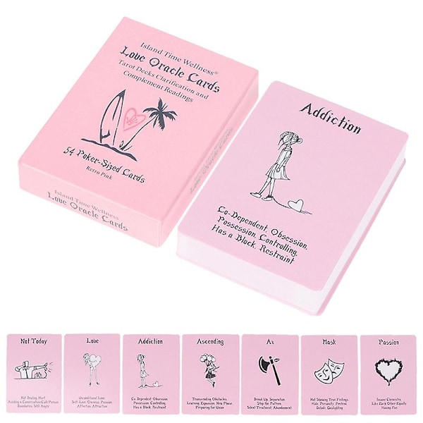 Rosa Wellness Love Oracle Kort Tarot Profetia Spådom Familjespel Shytmv{HH}