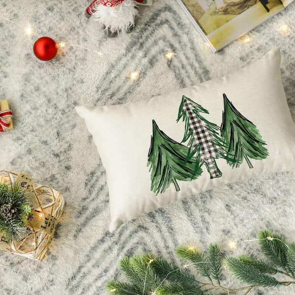 Julepudebetræk Julepynt Festligt Sengetøj Pude Betræk 2-Delt Sæt
