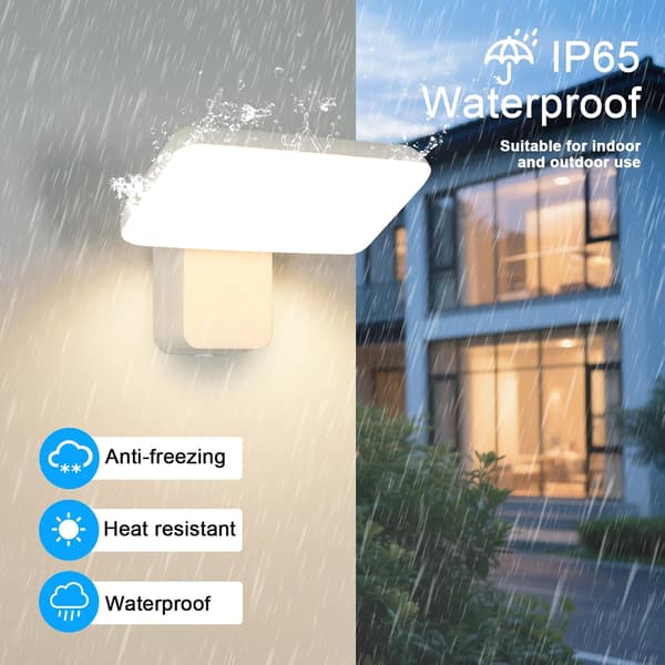 IP65 Utendørs Vegglampe 16W, Roterbar 350° Moderne LED Utelampe