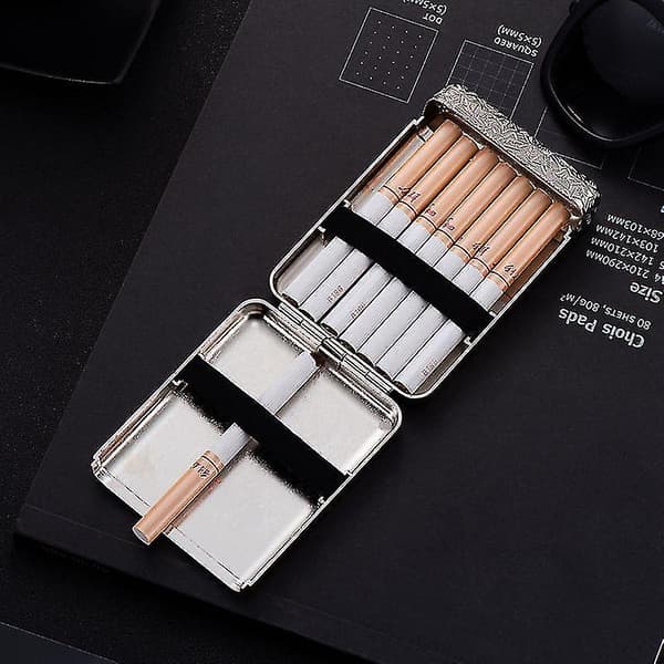 Three Open Alloy Cigarette Case Peaky Blinders Creative 3-sided Engraved Men's Model