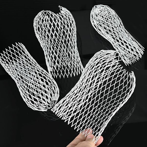 4 kpl kourukoreja, uudet pyöreät alumiiniputket laajennettavat suodatinkourukorit, lehtisiivilä kourusuoja peittää alasputken 4 Pack New Round Head