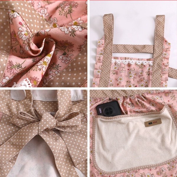 Forkle Prinsesseforkle ROSA HÅNDKLELOMME HÅNDKLELOMME nål pink towel pocket-towel pocket