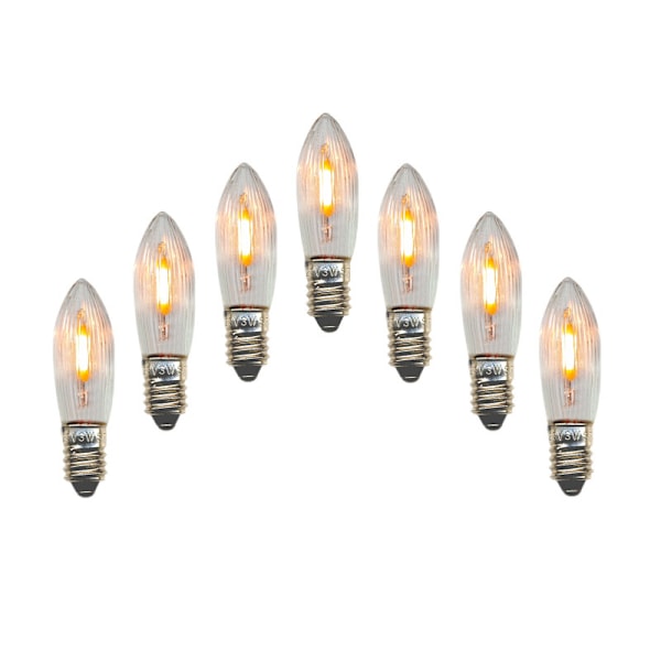 LED filament lamps for Advent candles E10 universal