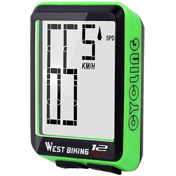 Trådløs sykkelcomputer, stor digital sykkelcomputer, sykkelcomputer, speedometer