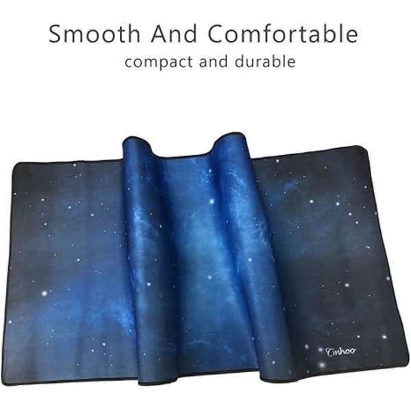 Stor Musematte Gaming XXL & Skrivebords Tastaturmatte Størrelse (35.4x15.7x0.1IN, 90x40 Himmelsblå)