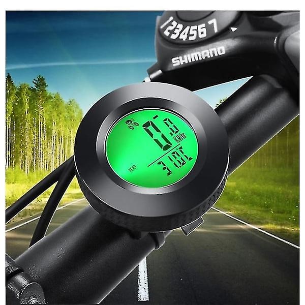 Vandtæt trådløs speedometer med 3-farvet baggrundsbelysning{HH}