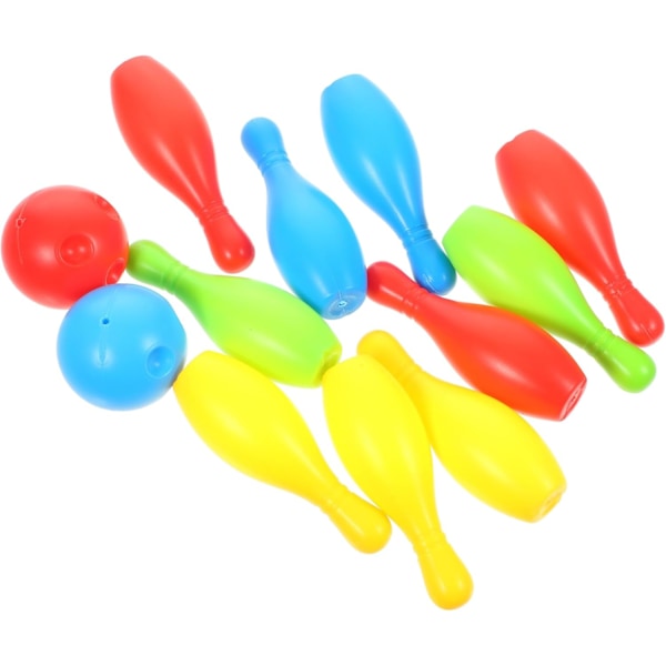 Keilailusetti lapsille, Mini keilailusetti Puutarhaseurojen peli Sisäjuhlapeli 10 keilan peli 2 pallolla lapsille 3+ vuotta {HH}