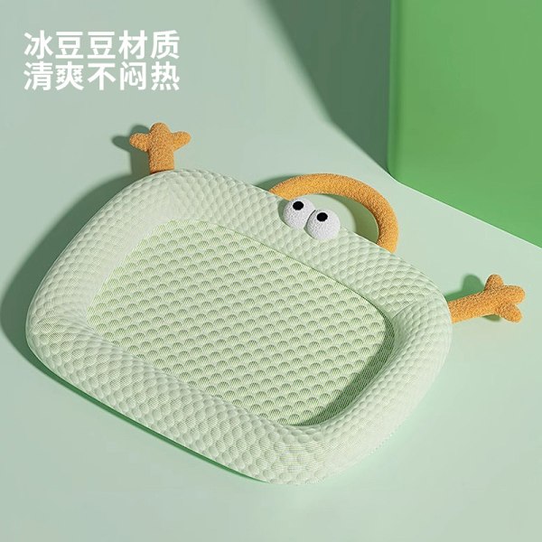 Hundemåtte ismåtte kølemåtte isærter hundekennel fire sæsoner universal katte kennel sommer hundekennel sommer kølemåtte sovemåtte ismåtte 【grey】 L