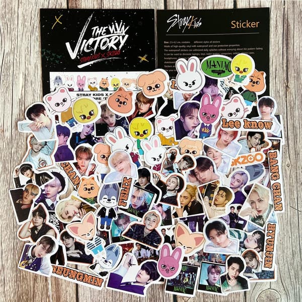 Kpop Stray Kids 91 pcs Vinyl Stickers Laptop Pack D