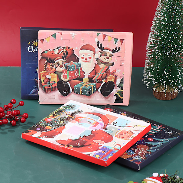 24-dages Julekalender Legetøjssæt Jule Nedtælling Blind Box B