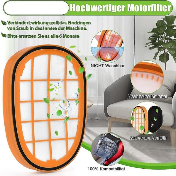 4-pakning filtre for Philips Speedpro Max Aqua Håndholdt