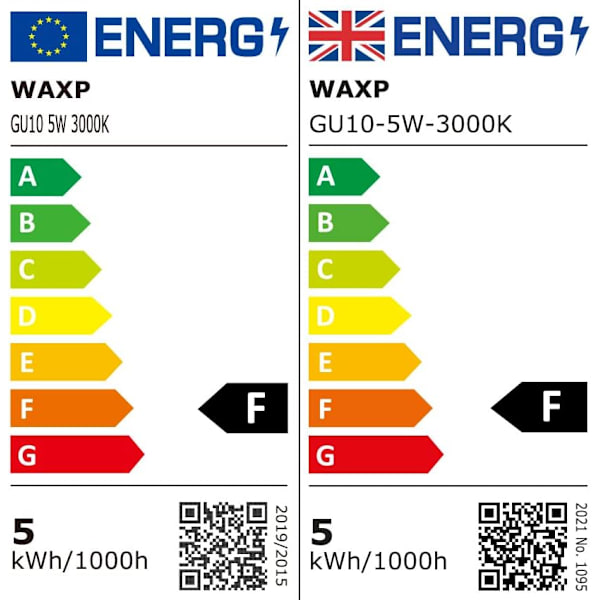 LED Spotlight Lampor Varmvit 5W, 3000K, 365lm, Flimmerfri, Energisparande Lampor Motsvarande 40-50W GU10 Halogen Spotlight Lampor 10-pack{hh} Warm White