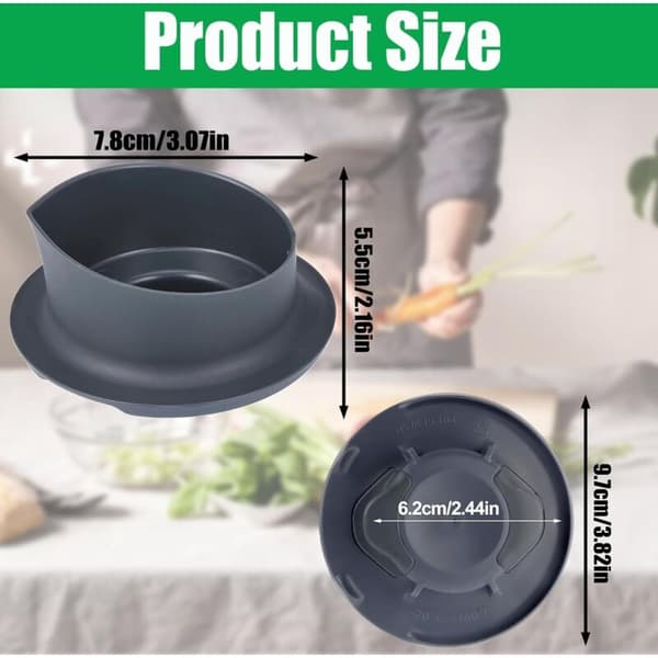 Thermomix Measuring Cup 50ml 100ml Scale with Removable Lid Compatible with TM5 TM6