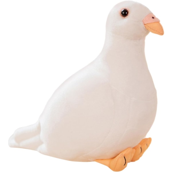 Gosedjur Duva - Mjuk Duva, Realistisk Plyschduva, Simuleringsduva, Kramvänlig 20cm