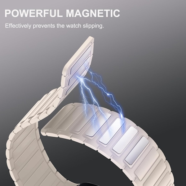 Magnetiske klokkereimer kompatible med Apple Watch-reimer Myk silikon erstatningsreim designet for iWatch Starlight Starlight 38/40/41mm