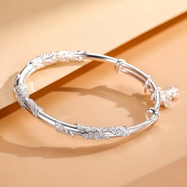 Elegant armbånd med blomstermønster for kvinner, bursdagsgave til venner