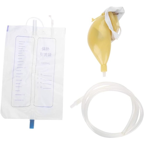 Sølesikker oppsamlingspose for urin, urinpose for menn, kateterassistert U