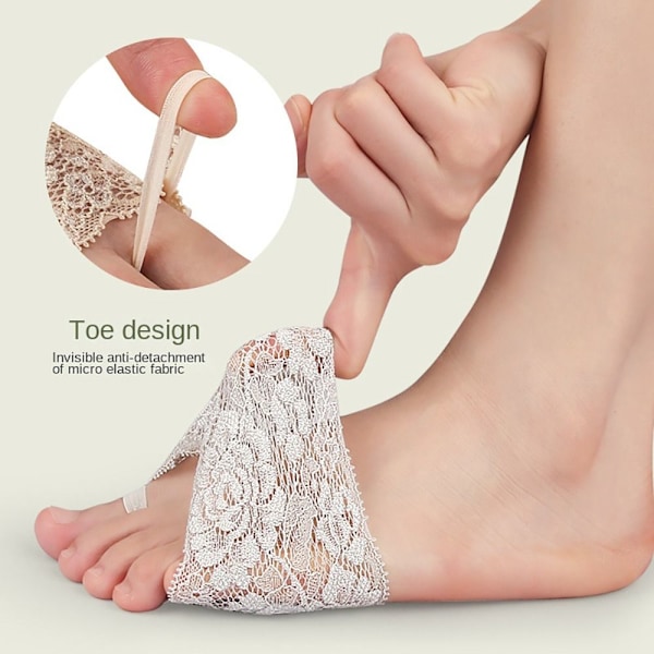 2 par dam halvsockor Slide Sandal Socks 3 3