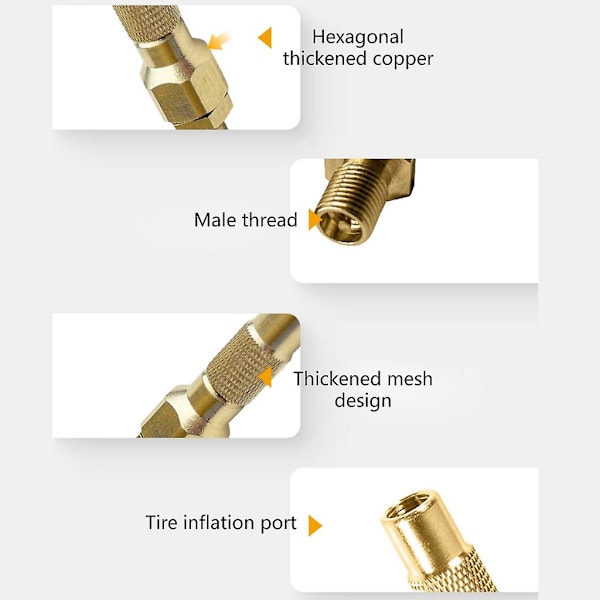 Ventilforlenger Adapter Metall Forleng Luftdyse Erstatning