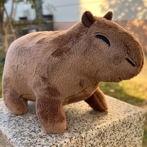 22,35 cm Capybara Plyslegetøj Blødt Udstoppede Dyr Gave Brown