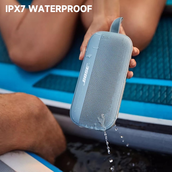 Bose SoundLink Flex Portabel Bluetooth Vattentät Högtalare Stone Audio Blå/Svart/Vit Blue