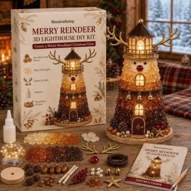 Bærbart DIY-julefigurssæt med lys til juledekoration Snowman