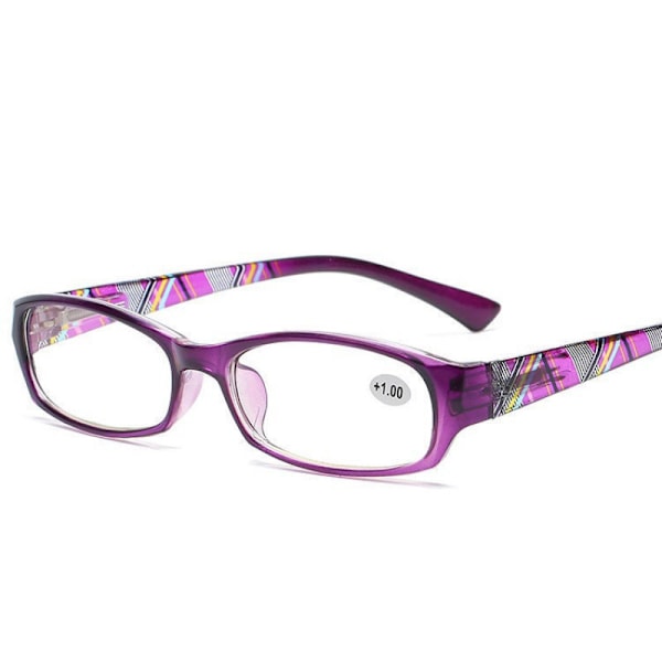Company Violetit Lukulasit Arvopaketti 4 kpl Designer-tyyli Miehet Naiset RRRR92-5 +1.00 Violetti Violetti Violetti Purple +1.00 Magnification
