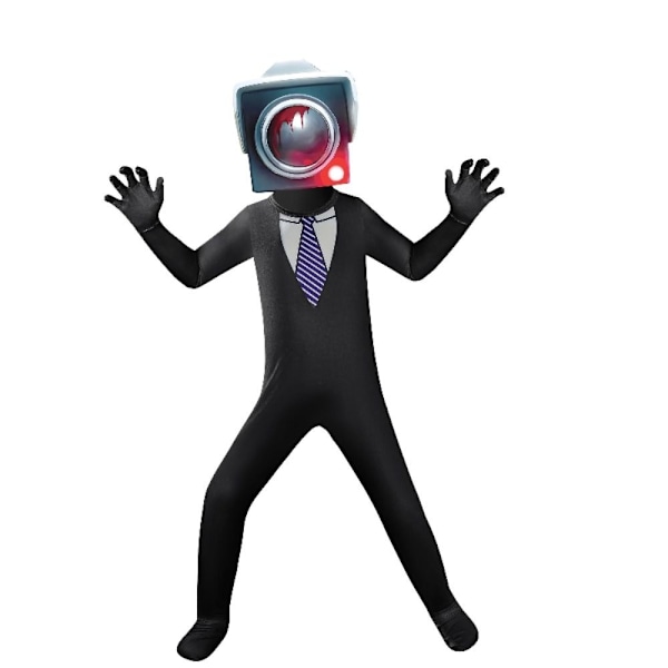 Toalettpojkar Kostym Halloween Cosplay Bodysuits 140MONITOR MAN 140